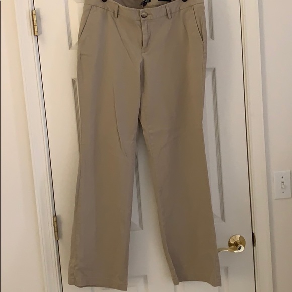 stretch fit khaki pants